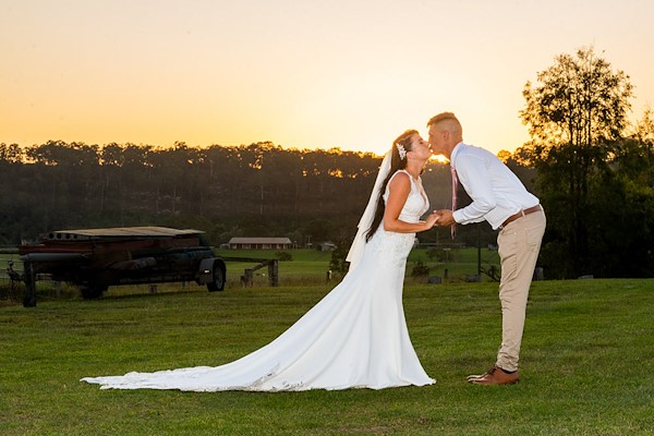 Rachel and Greg's wedding at Luskintyre Airfield in the Hunter Valley — frame 11 from the real wedding gallery