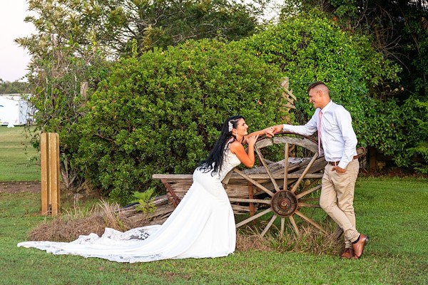 Rachel and Greg's wedding at Luskintyre Airfield in the Hunter Valley — frame 12 from the real wedding gallery