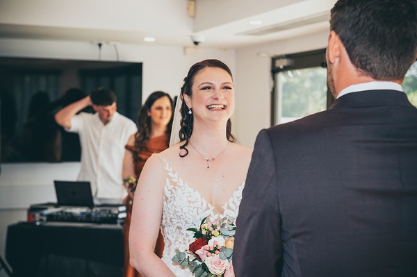 Julia and Shannon's wedding at Valentine Bowling Club on Lake Macquarie — frame 3