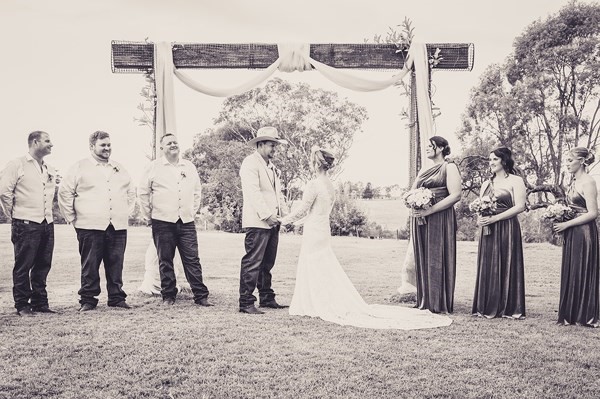 Nat and Darren's riverside wedding at Camp on Hunter, Elderslie — frame 9 from the Hunter Valley real wedding gallery