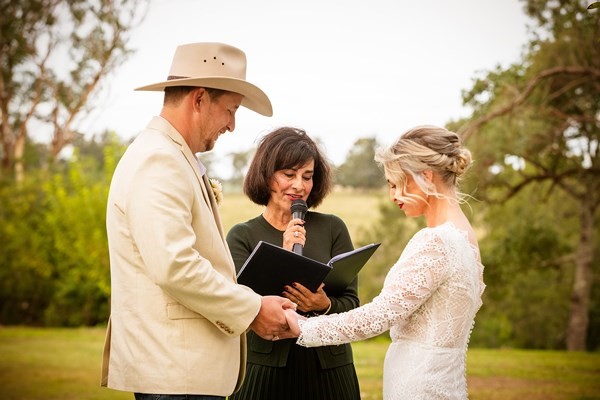 Nat and Darren's riverside wedding at Camp on Hunter, Elderslie — frame 11 from the Hunter Valley real wedding gallery